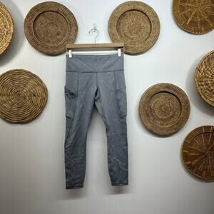 Athleta Gray Cropped Crop Legging Small Activewear Athleisure Yoga